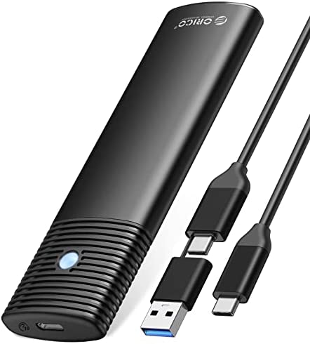 ORICO Boîtier SSD M.2 NVMe SATA, PCIe USB 3.2 Gen2 10Gbps Boîtier de Adaptateur, Boîtier Disque Dur pour 2230 2242 2260 2280 NVME/SATA SSD de M-Key & M+B Key, Soutenir UASP-PWEM2-BK Fiche Technique et Prix au Maroc