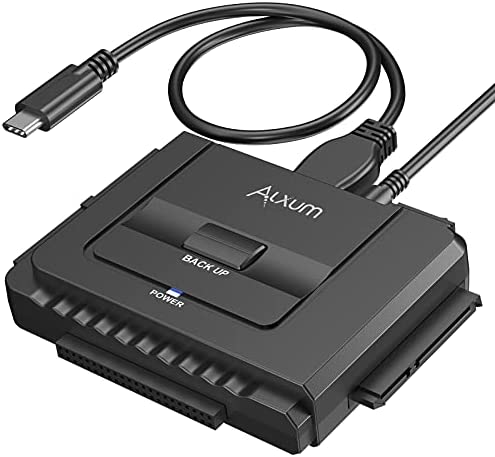 Alxum Adaptateur USB 3.0 vers IDE/SATA Disque Dur, Adaptateur Cable pour 2.5/3.5 Pouces SATA HDD/SSD avec Alimentation Externe DC 12V 2A et Câble USB C Fiche Technique et Prix au Maroc