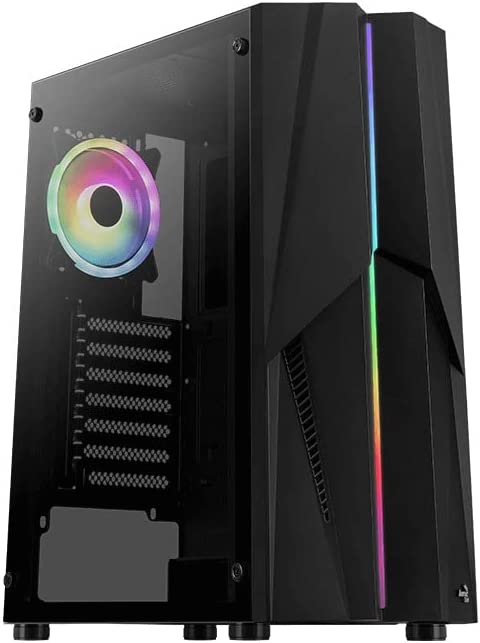 Provonto 12 Cœurs Lite PC Gamer [Intel Xeon E5-2650 v4, AMD Radeon RX 580, 16 Go de RAM, 480 Go SSD] Windows Desktop Gaming Ordinateur de Bureau Tour Complet Fixe Pas Cher Jeux Unité Centrale Fiche Technique et Prix au Maroc