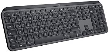 Logitech MX Keys Advanced Clavier sans Fil Rétroéclairé, Bluetooth, Saisie Tactile Réactive, Rétroéclairage, USB-C, PC/Mac/Portable Windows/Linux/IOS/Android, Clavier QWERTZ Allemand - Noir Fiche Technique et Prix au Maroc