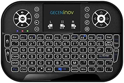 Mini Clavier Sans Fil avec Pavé Tactile, 2,4 GHz, Mini Clavier Portable Sans Fil avec Batterie Rechargeable, Clavier à Télécommande, Compatible avec PC, Ordinateur Portable, Smart TV, Windows, TV Box Fiche Technique et Prix au Maroc