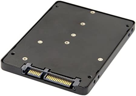 JSER B+M Clé Socket 2 M.2 NGFF (SATA) SSD vers 2.5 SATA Adaptateur carte avec boîtier en métal noir Fiche Technique et Prix au Maroc