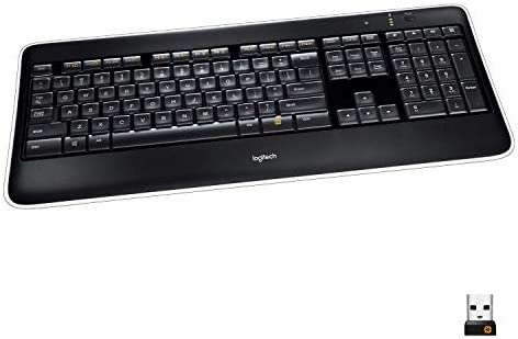 Logitech K800 Clavier sans Fil avec Rétro-Eclairage, 2.4GHz avec Récepteur USB Unifying, Touches Gravées au Laser, Système PerfectStroke, Rechargeable, PC/Portable, Clavier AZERTY français - Noir Fiche Technique et Prix au Maroc