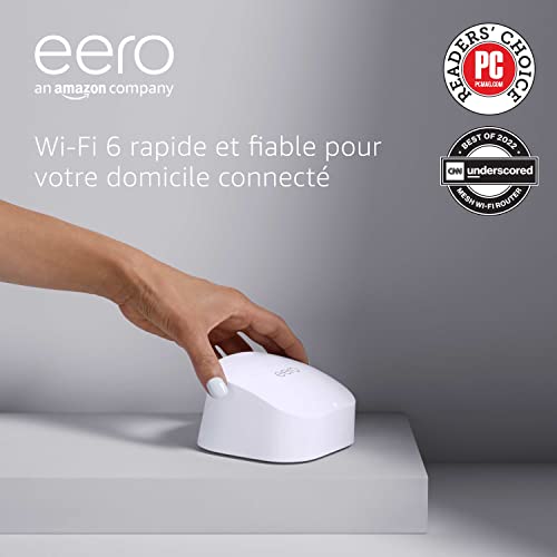 Amazon eero 6 Routeur Wi-Fi 6 maillé bibande avec hub connecté Zigbee intégré | 1 pièce Avis, Fiche Technique et Prix au Maroc
