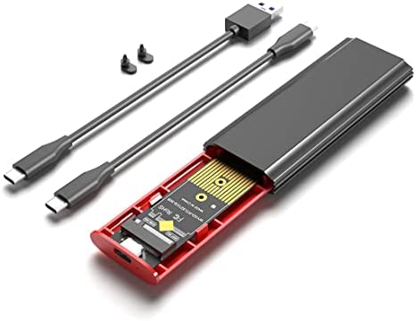 Sxdluzi M2 SSD NVME BoîTier M.2 vers USB 3.1 BoîTier SSD pour M.2 PCIe NVMe M Key 2230/2242/2260/2280 Adaptateur Outil, Noir Fiche Technique et Prix au Maroc