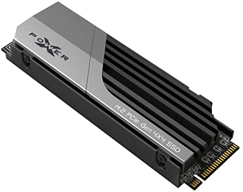 Silicon Power XS70 SP04KGBP44XS7005 Disque dur SSD avec dissipateur thermique compatible avec Playstation 5, Nvme PCIe Gen4 M.2 2280 jeu interne R/W jusqu'à 7 200/6 800 Mo/s 4 To Fiche Technique et Prix au Maroc