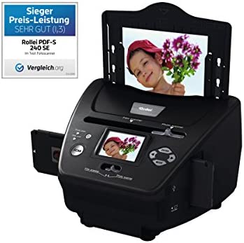 Rollei PDF-S 240 SE - Multi-scanner pour photos, diapositives et négatifs, processus de numérisation en quelques secondes, logiciel de retouche d'image inclus - noir Fiche Technique et Prix au Maroc