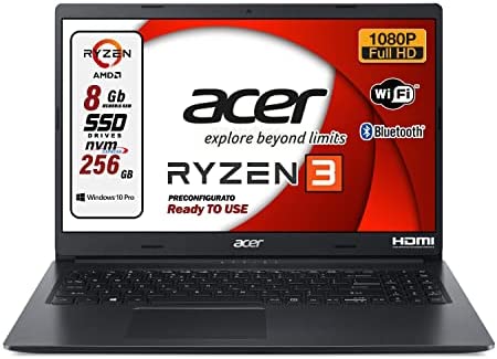 Ordinateur portable SSD, ordinateur portable PC, Acer Intel N5100, 4 cœurs, RAM 16 Go, SSHD 756 Go, 15.6 "Full HD led, 3 USB, wi-fi, hdmi, BT, lan, prêt à l'emploi, Gar. et mise en page Italie Fiche Technique et Prix au Maroc