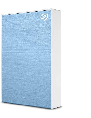 Seagate One Touch 5 To, Disque dur externe HDD –Bleu clair, USB 3.0, pour PC portable et Mac, Abonnement de 4 mois à la formule Adobe Creative Cloud, et services Rescue valables 2 ans (STKC5000402) Fiche Technique et Prix au Maroc