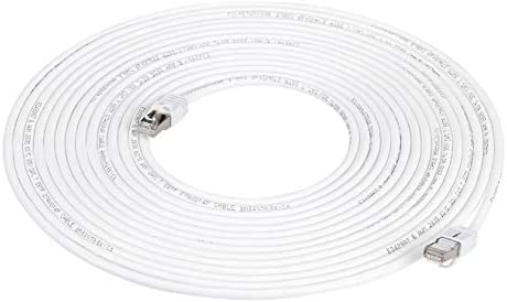 Amazon Basics Cat 7 Câble Internet Haute Vitesse Gigabit Ethernet Patch, Blanc, 1-Pack, 15.2m Avis, Fiche Technique et Prix au Maroc