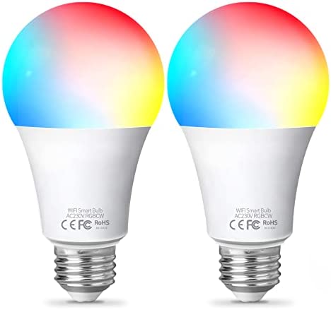 Fitop Ampoule Intelligente Wifi Led Smart Bulb E27, 10W RGBCW Ampoule Connectee Alexa, Compatible avec Alexa/Google Home, Ampoule Dimmable Lumière Blanche Chaude Sans Moyeu Nécessaire Fiche Technique et Prix au Maroc
