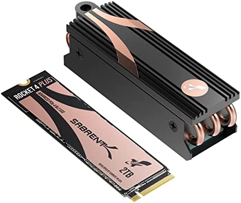 Sabrent M.2 NVMe SSD 2To Gen4 avec dissipateur Thermique, SSD Interne 7100Mo/s en Lecture, Disque Dur Interne PCIe 4.0 pour Les Joueurs, Compatible avec Playtation 5 Laptop, Desktop (SB-RKT4P-2TB) Fiche Technique et Prix au Maroc