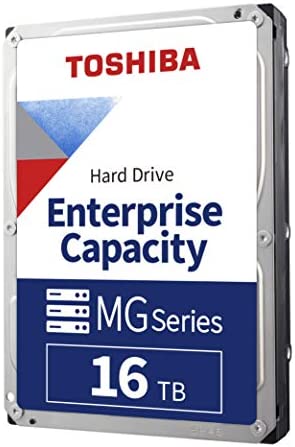 Toshiba 16TB Enterprise Internal Hard Drive – MG Series 3.5' SATA HDD Mainstream server and storage, 24/7 Reliable Operation, Hyperscale and cloud storage (MG08ACA16TE) Fiche Technique et Prix au Maroc