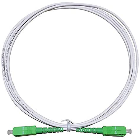 LAZY SPORTS Câble fibre optique SC/APC a SC/APC monomodo simplex 9/125, Operadores Movistar Jazztel Vodafone Orange Amena Masmovil Yoigo (Blanco 20M) Avis, Fiche Technique et Prix au Maroc