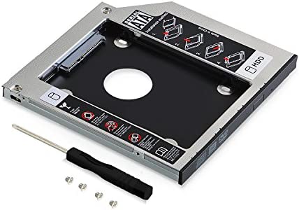 Neuftech® 2ème 2.5'' HDD SSD Adaptateur de Caddy Disque Dur 9.5 mm SATA vers SATA pour HP Dell Acer ASUS Lenovo Ordinateurs Portables Fiche Technique et Prix au Maroc