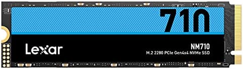 Lexar NM710 SSD 1To, M.2 2280 PCIe Gen4x4 NVMe SSD Interne, jusqu'à 5000 Mo/s en Lecture, 4500 Mo/s en écriture, Disque Dur SSD pour PC, Ordinateur Portable et Joueurs (LNM710X001T-RNNNG) Fiche Technique et Prix au Maroc
