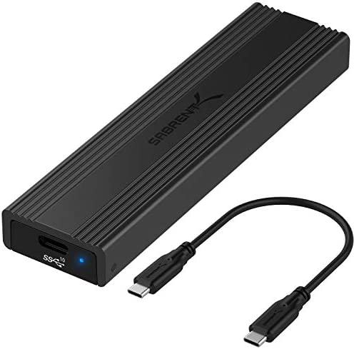 SABRENT USB-C Boîtier NVMe SSD M.2, Adaptateur Externe USB 3.2 Gen2 10Gbps, Aluminium Boîtier Disque Dur pour PCIe, M.2 SATA, M Key/M+B Key 2230/2242/2260/2280, SSD Enclosure Case sans Outil, EC-SNVE Fiche Technique et Prix au Maroc