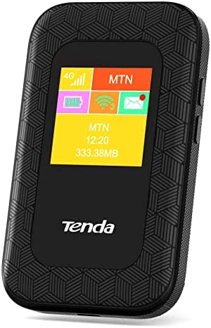 Tenda Routeur 4G SIM Cart(4G185 V3.0) Hotspot 4G Mobile Routeur Portable, MiFi 4G LTE Cat4 150 Mbps, Aucune Configuration Requise, écran Couleur, Idéal pour être Toujours Connecté à la Mobilité Avis, Fiche Technique et Prix au Maroc