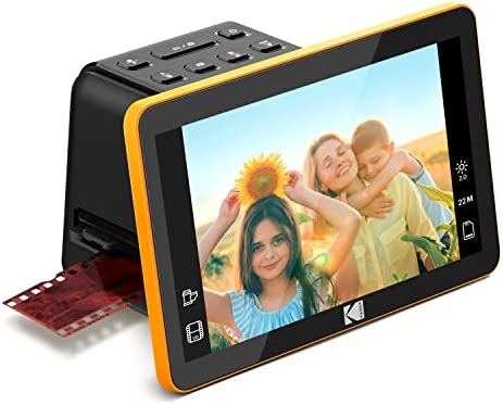 KODAK Slide N Scan Scanner de Film numérique Max 7"- Grand écran LCD 7" convertit Les négatifs Couleur en 22MP HD n & b JPEG RODFS70 Fiche Technique et Prix au Maroc