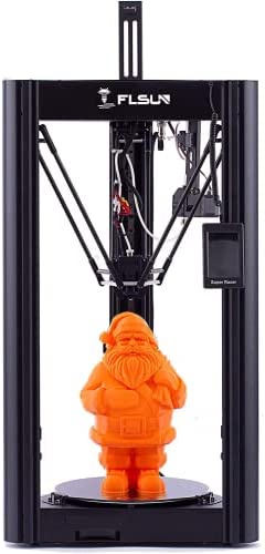 FLSUN SR Super Racer Imprimante 3D 200 mm/s High Speed avec Pilotes TMC2209, Carte mère 32 Bits Silver et lit à barreaux, imprimante Delta DIY avec PLA 1,75 mm, Volume de Couche 10,2" x10,2 x 13 inch Fiche Technique et Prix au Maroc