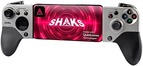 SHAKS S5 XGRIP Manette de jeu sans fil pour Android, Windows, iOS et X-Cloud, Stadia, GeForce - jeu mobile de poche, optimisé par Qualcomm, 8 h d'utilisation. App de cartographie Fiche Technique et Prix au Maroc