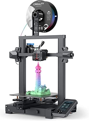 Creality Imprimante 3D Ender-3 V2 Neo, Nivellement Auto CR Touch, Plate-forme d'impression en Acier à Ressort PC, Extrudeuse en Métal, 95% Pré-installée pour Débutants/Professionnels (220*220*250mm) Fiche Technique et Prix au Maroc