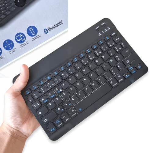 ANTEVIA - Mini Clavier sans Fil Bluetooth AZERTY Rechargeable Compatible Toutes Marques|78 Touches SILENCIEUSES| Tablette Ordinateur Smartphone (Minikey) Fiche Technique et Prix au Maroc