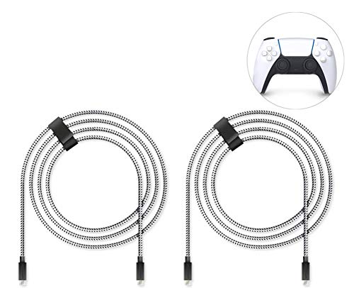 Lioncast pour PS5 4m 2x câbles de charge rapide pour Sony PlayStation 5 | Câble de la manette Ps5 pour manette Dualsense | Câble de chargeur type c PS 5 avec gaine en nylon (protection anti-torsion) Fiche Technique et Prix au Maroc