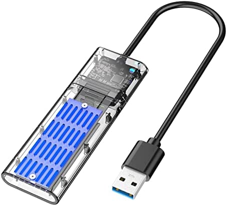 TX GIRL 1 Pièce Disque Dur Boîte M2 SSD Caisse for NVME/SATA Châssis M.2 À USB 3.0 SSD Adaptateur for NVME PCIE NGFF SATA B Clé SSD Boîte De Boîtier De Disque (Color : Blue) Fiche Technique et Prix au Maroc