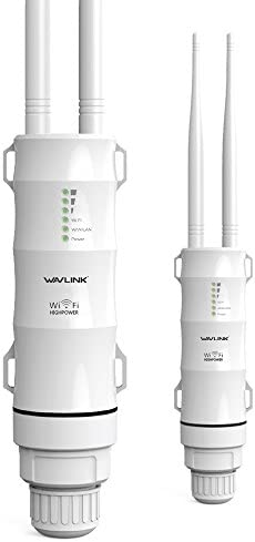 Wavlink AC600 Répéteur wifi d’extérieur double bande Modèle PoE passif Modes point d'accès sans fil/répéteur/router/WISP Portée de 100 m 2,4 GHz 150 Mb/s + 5 GHz 433 Mb/s Blanc Fiche Technique et Prix au Maroc