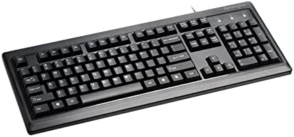 Kensington ValuKeyboard - Clavier filaire pour PC et Ordinateurs Portables, Alimentation USB compatible avec Dell, Acer, HP, Samsung et Autres, Mode AZERTY- Noir (1500109BFR) Fiche Technique et Prix au Maroc