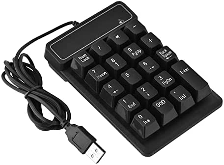 Clavier Numérique Filaire, Pavé Numérique Etanche à 19 Touches Mini-Ordinateur Portable Etanche pour Windows XP/7/8/10/Vista Ordinateur Portable, Clavier Numérique USB Mécanique Fiche Technique et Prix au Maroc