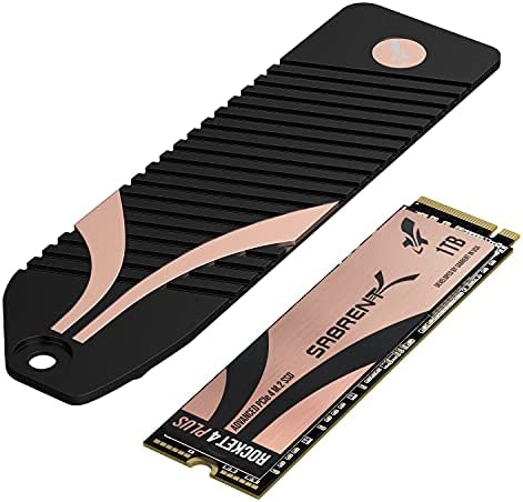 Sabrent M.2 NVMe SSD 1To Gen4 avec dissipateur Thermique PS5, SSD Interne 7100Mo/s en Lecture, Disque Dur Interne PCIe 4.0 pour Les Joueurs, Compatible avec Playtation 5 (SB-RKT4P-1TB) Fiche Technique et Prix au Maroc