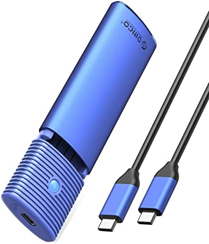 ORICO Boîtier SSD M.2 NVMe SATA Adaptateur, USB-C 3.2 Gen 2 10Gbps PCIe NVMe, 5Gbps NGFF SATA M-Key(B+M Key) 2230/2242/2260/2280, Aluminum External Lecteur M2 Disque Dur, Support UASP- PWDM2-BL Fiche Technique et Prix au Maroc