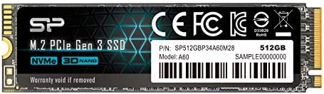 Silicon Power PCIe M.2 NVMe SSD 512GB Gen3x4 R/W up to 2, 200/1, 600MB/s Internal SSD Fiche Technique et Prix au Maroc