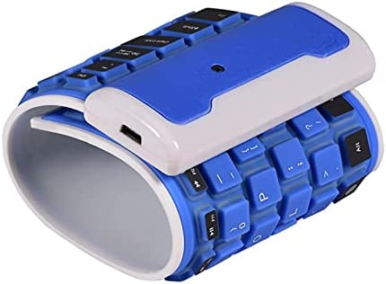 ciciglow Clavier Bluetooth sans Fil, Clavier Pliable étanche, Conception Entièrement Scellée, avec Batterie au Lithium Supérieure, Mini Clavier, pour Ordinateur Portable/PC/téléphone(Bleu) Fiche Technique et Prix au Maroc