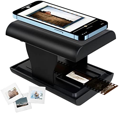 Scanner de Diapositives et Négatifs, Scanner de Film Mobile avec éclairage LED, Convertit Diapositives et Négatives 35mm en Photos avec Smartphone Fiche Technique et Prix au Maroc