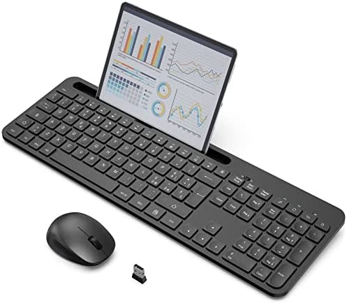 Souris et clavier sans fil, TedGem 2.4G Ensemble clavier et souris sans fil, clavier ordinateur portable sans fil, 2 en 1 USB Kit clavier souris sans fil pour PC/ordinateur portable/Smart TV (noir) Fiche Technique et Prix au Maroc