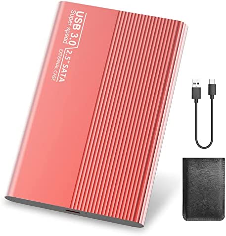 Yagte Disque Dur Externe 2to,Disque Dur Externe USB3.0 Type-C Stockage 2.5" HDD Compatible avec Xbox,PC, Laptop,Desktop,Chromebook,TV.F(2To,Rouge) Fiche Technique et Prix au Maroc