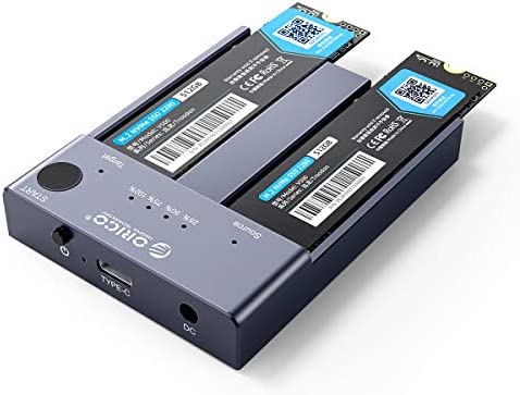 ORICO NVME Clone SSD Station d’Accueil, Dual-Bay Boîtier SSD M.2 NVMe 10Gbps , en Aluminium M.2 Duplicateur de Clone Hors Ligne pour Disque Dur SSD PCIe NVMe M-Key Jusqu'à 4To (SSD Non Inclus) -M2P2 Fiche Technique et Prix au Maroc