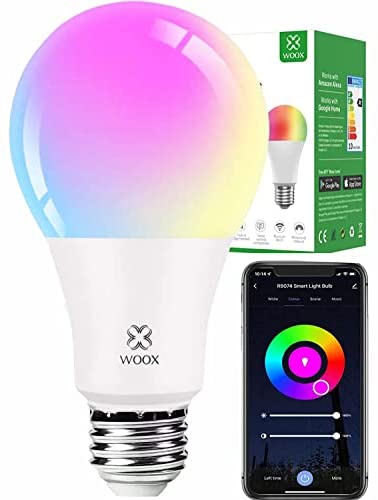 Woox Ampoule Connectée Alexa, Ampoule Intelligente 10W Wifi Led Smart Bulb E27,Compatible avec Alexa/Google Home,2700K-6500K RGB Ampoule Dimmable Fiche Technique et Prix au Maroc