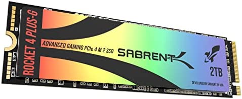 Sabrent Gaming M.2 NVMe SSD 2To, SSD Interne 7300 Mo/s en Lecture, PCIe 4.0 7 Go/s Disque Dur Interne pour Les Joueurs, Compatible avec Playtation 5, Console PS5, Laptops and Desktops (SB-RKTG-2TB) Fiche Technique et Prix au Maroc