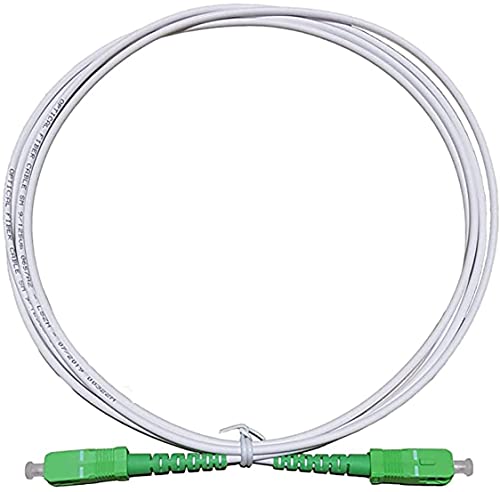 Câble Fibre Optique pour Routeur Compatible 99% Compatible avec Movistar Jazztel Vodafone Orange Amena Masmovil SC/APC vers SC/APC monomode simplex 9/125 (BLANC 3M) Avis, Fiche Technique et Prix au Maroc