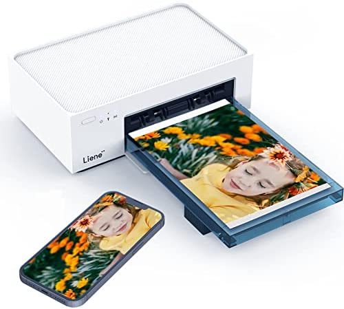 Liene Imprimante Photo Imprimante Photo WiFi avec 20 Papiers 10x15cm pour Smartphone/PC, Imprimante Photo de Haute Qualité Portable Instantané, 300DPI Sublimation Thermique & Connexion WiFi Stable Fiche Technique et Prix au Maroc