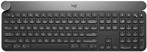 Logitech Craft Clavier sans fil, 2,4 GHz/Bluetooth, Molette de Contrôle Contextuel, Multidispositifs, Touches Rétroéclairées Automatiques, Rechargeable, PC/Mac/Portable, Clavier AZERTY Français - Noir Fiche Technique et Prix au Maroc