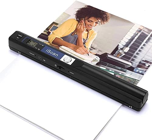 BUTXET Scanner Portable, Scanner Portable for Documents A4, Images, reçus, Photo, iScan 900 DPI for numérisation à Plat, Carte SD 16 Go Incluse. Fiche Technique et Prix au Maroc