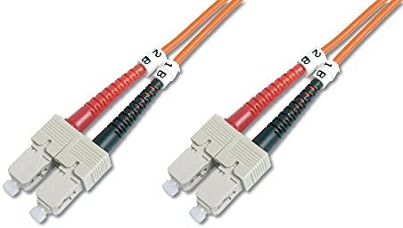 DIGITUS LWL câble patch OM2 - 2 m SC vers SC câble fibre optique - LSZH - Duplex Multimode 50/125µ - 10 GBit/s - Orange Avis, Fiche Technique et Prix au Maroc
