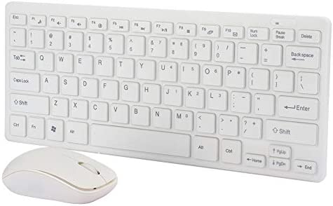 Combo Clavier et Souris sans Fil, Connexion Stable 2,4 GHz, Combo Souris et récepteur USB pour Ordinateur Portable GamingWindows, Ordinateur Portable, Ordinateur Portable, PC, Ordinateur(Blanc) Fiche Technique et Prix au Maroc
