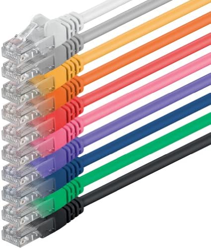 0,5m Cat 6 Câble Réseau Ethernet Cat6 Lan RJ45 8P8C 1Gbps 10 couleurs - 10 pièces Avis, Fiche Technique et Prix au Maroc