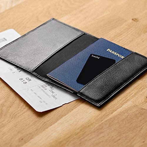 Trecky - Carte Connectée pour Retrouver Tous Vos Objets (Portefeuille,Portable,Tablette,Sac.) Carte Anti-Perte Via Application iOS et Android (Noir) Fiche Technique et Prix au Maroc